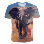 3D gyvūnų mar&scaron;kinėliai Vyri&scaron;ki 3D spausdinimo mar&scaron;kinėliai su kaklu T mar&scaron;kinėliai Hip Hop Vyri&scaron;ki laisvalaikio trumpomis rankovėmis juodi mar&scaron;kinėliai Vasaros vir&scaron;ūnė S