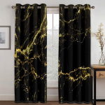 3D prabangus pigus juodos ir baltos spalvos marmurinis plonas &scaron;e&scaron;ėliavimo langas, skirtas svetainei miegamajame, 2 dalių dekoro kabliukas 100W160H(CM)40x63in&Hook