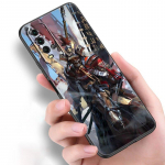 Japoni&scaron;kas samurajų silikoninis telefono dėklas, skirtas Xiaomi Redmi Note 11 10 9 8 Pro 11T 10T 10S 9S 8T 9 9A 9C 9T juodas mink&scaron;tas dangtelis Coque Redmi 8