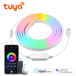 USB LED juostos neoninės lempos su Tuya Smart Life WiFi APP Valdymas RGB neoninės juostos lauko sodo apdaila Alexa Google Home 1M
