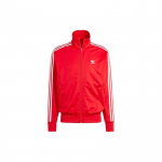Adidas Originals Trejų Juostų Logotipo Spaudinys Užtrauktuku Užsegamas Ilgomis Rankovėmis &Scaron;varkas Vyri&scaron;kas &Scaron;varkas Raudonas IJ7060 XXXL