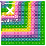 Macaron 12x12 daugybos žaidimai Pop Fidget žaislai, stačiojo kampo laiko diagrama lenta matematikos žaislai lavinantis žaislas mokytojoms mergaitėms