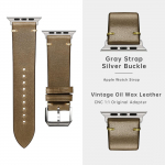 Prabangus odinis dirželis Apple Watch, Ultra 49mm, Series 9, 8, 7, 6, SE, 45mm, 44mm, 41mm, 40mm, Priedai Laikrodžio apyrankės