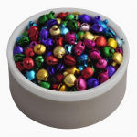 20/100/200 vnt. 6/8 mm &bdquo;pasidaryk pats&ldquo; festivalio vakarėliui, palaidi karoliukai, kalėdiniai varpeliai, karoliai, apyrankės pakabukas 100Pcs 6mm įvairiaspalvis
