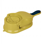 Koldūnų gaminimo ma&scaron;ina, rankinė, spauda, ​​koldūnų odelė, te&scaron;los presas, koldūnų presas, virtuvės įtaisas, koldūnų įvynioklis One Size geltona