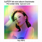 ITZY 5-asis mini albumas &bdquo;Checkmate&ldquo; Oficiali nuotraukų kortelė &bdquo;Clear Card&ldquo; speciali kortelė KPOP Yeji - Special Card