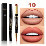 2 viename Vibrant Red lūpų pie&scaron;tukas Matinis aksominis lūpų dažų pie&scaron;tukas vandeniui atsparus ilgai i&scaron;liekantis maitinamasis lūpų dažų lūpų makiažas 10#