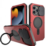 Skirtas &bdquo;iPhone 15 Pro Max 15 Plus&ldquo; telefono dėklui, trijų atsparių lę&scaron;ių apsaugai, magnetinis laikiklis, metalinis, apsaugantis nuo smūgių ir nusidėvėjimo. For iphone 15 juoda