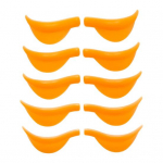 Yousheng 5 poros silikoninių blakstienų pagalvėlės, natūraliai atrodančios ir saugios, universalios, nesukeliančios alergijos blakstienų pagalvėlės grožio priedai fluorescencinė žalia spalva