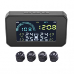 Puikus automobilio TPMS lengvai montuojamas LCD ekranas saulės energija