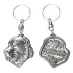 Central Asia Shepherd Dog, Central Asian Shepherd Dog - Silver-plated dog pendant, handbag decoration, backpack pendant by Art-Dog brand sidabras