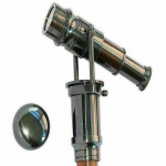 Antikvarinis cukranendrių vintažinis žalvarinis teleskopas &scaron;nipinėjimo ra&scaron;iklis medinio koto vaik&scaron;čiojimo lazda Dovana