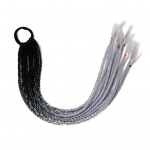 Moteri&scaron;kas netikras arklio uodegos perukas Sintetinis spalvotas pintas plaukų uodegos priauginimas su elastine gumine juostele, neslystantis kietas, efektyvus plaukų dekoras E