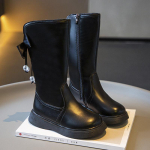 Retro mados mergaičių trumpi aulinukai nauji aksominiai žieminiai princesi&scaron;ki batai briti&scaron;ko stiliaus vaiki&scaron;ki aulinukai