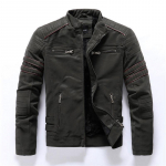 Odinė striukė Biker Riding Suit Skrydžio kostiumas Kasdienis vyri&scaron;kas odinis striukė