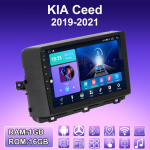 2 DIN Android automobilio radijas, skirtas KIA Ceed 2019-2021 daugialypės terpės grotuvo galvos blokas stereo GPS navigacija WIFI 1+16GB 1+16GB