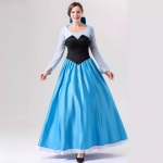 Gražuolė princesė Suknelė Rožinė Mėlyna Cosplay Kostiumas Ilgos Suknelės Pasipuo&scaron;ti Drabužiai Spektaklis Gimtadienis Helovino kalėdinė suknelė suaugusioms moterims- S