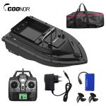 GPS Žvejybinis Masalinis Laivas su Dideliu Masalo Konteineriu Automatinis Masalinis Laivas su 400-500M Nuotolinio Veikimo Zona Žvejybos Mėgėjams ar Pradedantiesiems With 1 Rechargeable Battery juoda