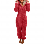Fashion Onesies Fleece mieguisti kombinezonai plius dydžio gobtuvų komplektai Moterų pižamos Suaugusiems žiemai &Scaron;iltos pižamos Moterys S