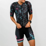 Tres Pinas-Conjunto De Triatl&oacute;n Para Mujer, Maillot De Manga Corta Para Ciclismo, Ropa De Verano Para Bicicleta M