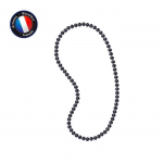Sautoir - Perlinea - Perle de Culture d'Eau Douce AAA+ - Semi-Ronde 8-9 mm - Noire - 60 cm