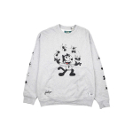 Levis X Feili Cat Animacinis Gyvūnų Ra&scaron;tas Apvalios I&scaron;kirptės Džemperis Vyrams Džemperis Pilkas A1245-0000 M