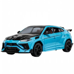 1/24 Lamborghini URUS Bison Mansory SUV Lydinio Liejimo Žaislinio Automobilio Modelis Garsas ir &Scaron;viesa Vaiki&scaron;kas Žaislas Kolekcionavimas Gimtadienio Dovana mėlyna