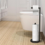 Tualetinio popieriaus ritinėlio laikiklis &Scaron;lifuoto aukso Popieriaus stovas Juodas Servetėlių laikiklis Pastatomas popieriaus laikiklis Nikelio Popieriaus laikiklis juoda