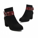 Madingi Paprasti Moteri&scaron;ki Auk&scaron;takulniai Batai Naujo Stiliaus Žemo Aulo &Scaron;oniniu Užtrauktuku Moteri&scaron;ki Batai Auk&scaron;tos Kokybės Guminiais Padais Auk&scaron;takulniai Batai Moterims 35 juoda