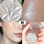 2 spalvų Diamond Highlighter pudros paletė Blizgantis veido kontūras Pary&scaron;kina makiažą Shimmer Itin koncentruota &scaron;viečianti kosmetika