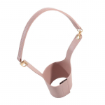 Ne&scaron;iojami daugkartinio naudojimo PU odiniai puodelių rankovių laikikliai Kavos puodeliai Rankiniai rankovių puodelių laikiklio dirželiai juoda