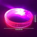 10pcs LED Light Up Wristbands Neon Glowing Luminous Bracelet Light Up Wristbands Glow in The Dark Party Wedding Favor Supplies rožinė
