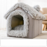 &bdquo;Four Seasons Cat Nest&ldquo; naminių gyvūnėlių namai, visi&scaron;kai uždara kačių vila, maža ir vidutinio dydžio &scaron;unų veislyno kilimėlis, sulankstomas kačių lova, kačių namas S