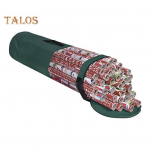 Dovanų pakavimo popieriaus laikymo krep&scaron;ys-organaizeris su rankena, užtrauktuku, didelės talpos, vandeniui atsparus, ne&scaron;iojamas pakavimo popieriaus laikiklis