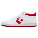 Converse Fastbreak Pro Odiniai vidutinio auk&scaron;čio balti su raudonais emalio akcentais Unisex sportbačiai A10200C 43 white