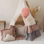 A Minimalist Fabric Balloon Decoration 3D Wall Hanging Easy to Hang 7.87 x23.62 Photo Prop smėlis