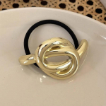 Elastinės plaukų gumelės moterims, metalinės scrunchies, uodegos laikiklis, plaukų gumelės, madingi plaukų aksesuarai, elastingas galvos apdangalas, guminės juostelės