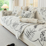 Pavasarinis gėlių ir lapų ra&scaron;to sofos kilimėlis, gali būti naudojamas apsaugai nuo slydimo visus keturis sezonus, miegamajame, biure, Backrest70X70