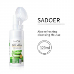 SADOER Aloe Vera Refreshing Cleansing Face Mousse Giliai valomos odos priežiūros priemonės 120ml