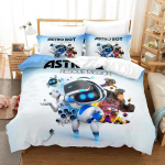 Naujas mados 3D spausdinimas ASTRO BOT patalynės komplektas Animacinių filmų trijų dalių komplektas suaugusiems vaikams miegamojo antklodės užvalkalai komplektai namų tekstilė US Twin 173x218cm