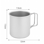 300ML Aliuminio oksido sulankstomas puodelis Ultralengvas puodelis Lauko kempingo puodelis Mini vandens puodelis Kelioninis pikniko kavos puodelis Žygis Lauko gėrimų indai 300ml