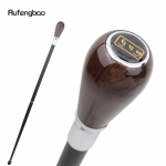 Ruda medinė pavarų svirtis Prabangi madinga vaik&scaron;čiojimo lazda Dekoratyvinė lazda Gentleman Elegant Cosplay Cane Knob Crosier 92cm