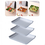 Kepimo skarda Nerūdijančio plieno Daugkartinio naudojimo Maisto padėklai Plok&scaron;čias pavir&scaron;ius Stačiakampė Orkaitės skarda skirtas Tray