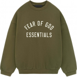 Fear of God Essentials Fleece Crewneck Karinė Vyrų Vir&scaron;utinė dalis Žalia 192BT246265F S