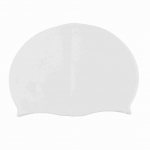 Patvari unisex silikoninė vandeniui atspari plaukimo kepurė Tvirta, labai elastinga plaukimo kepurė, balta balta
