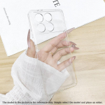 Padengtas skaidrus telefono dėklas Xiaomi Redmi K80 K70 K60 K50 Pro Civi4 Pro 14 Civi Mix4 galvanizuotas rėmelis apsauginis dangtelis itin plonas kietas apvalkalas Redmi K80 skaidri