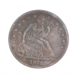 1878 m. JAV žalvarinė sidabrinė dolerio vintažinė atminimo kolekcinė moneta