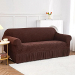1 vnt. storas katjoninis sofos užvalkalas, neslystantis, apimantis visą, apsauga nuo dulkių, vienvietis, dvivietis, trivietis, elastingas, apimantis visą, apsauga nuo dulkių 4-Seater-230-300cm