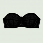 Liemenėlė be petne&scaron;ėlių moterims Sexy Lace Itin plonos neslystančios liemenėlės Moteri&scaron;kas apatinis trikotažas Surinkta nematoma liemenėlė 34B juoda