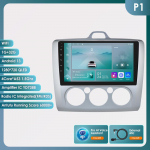 Ossuret Android13 Automobilio radijas Ford Focus 2 3 Mk2 Mk3 2004-2011 Multimedia Vaizdo grotuvas Navigacija I&scaron;manusis ekranas GPS 2Din Carplay 4G Automobilinis stereosistemos P1 S 4Core 1G 32G AI